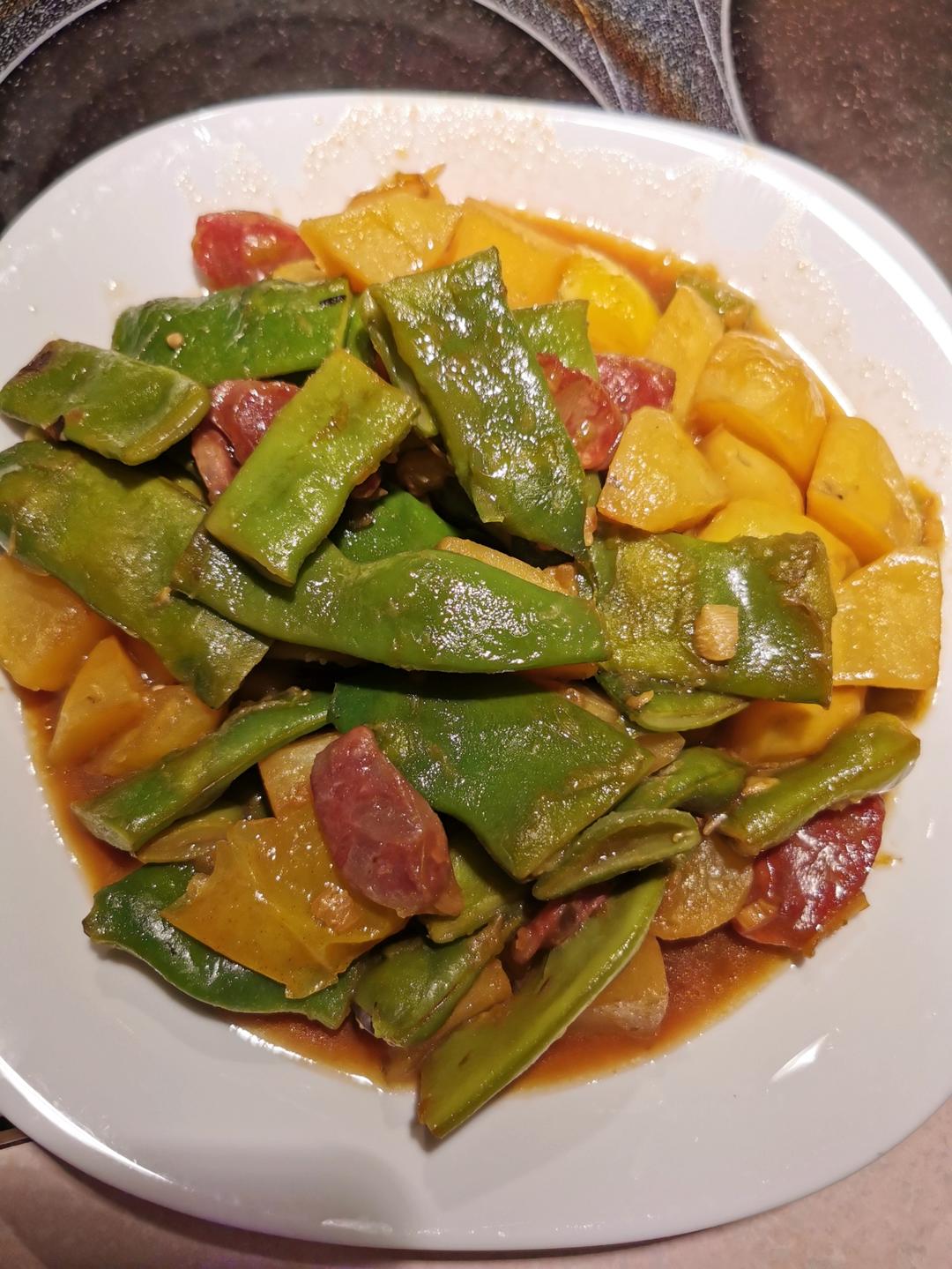 番茄土豆炒豆角