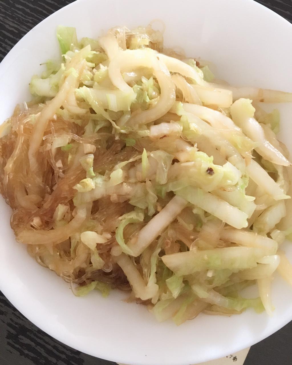 白菜炒粉丝