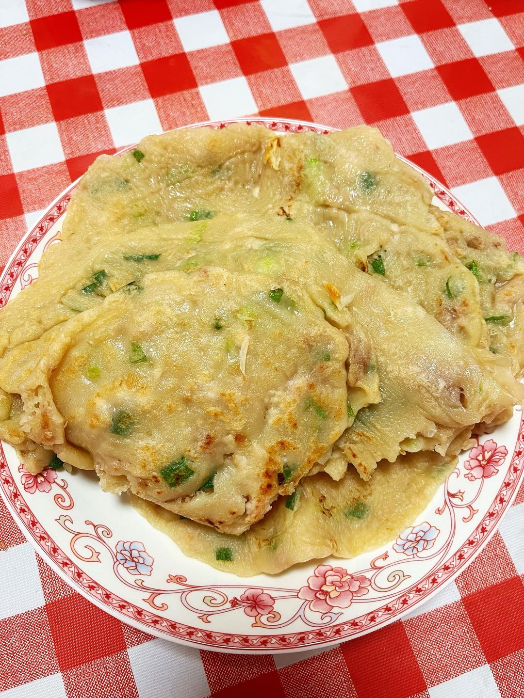 鲜肉煎饼的做法