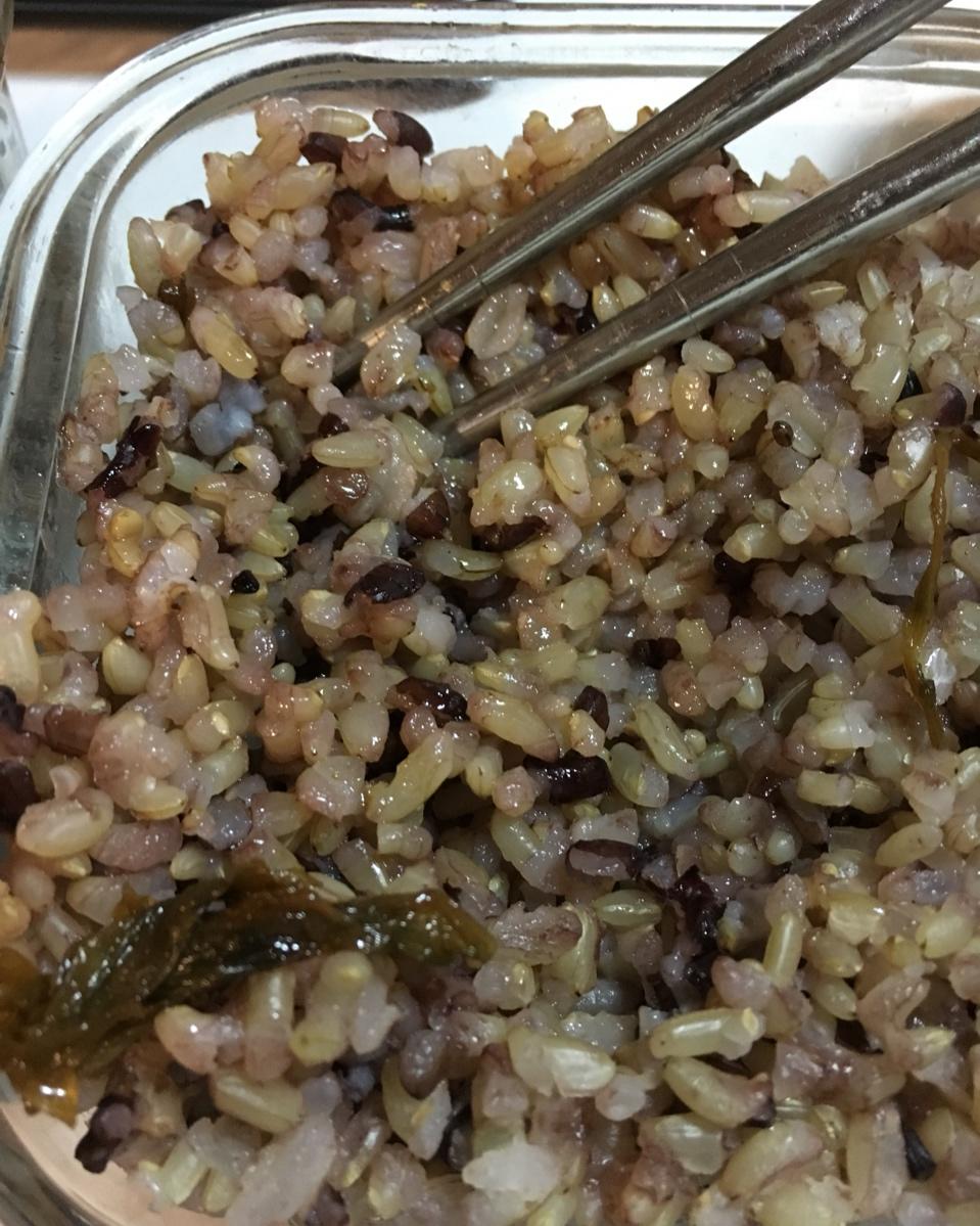 leblau做的黑米杂粮饭