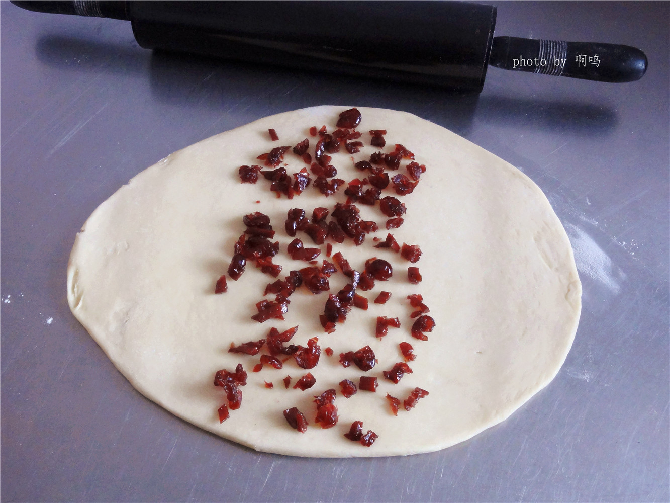 蔓越莓优格小面包块的做法 步骤6