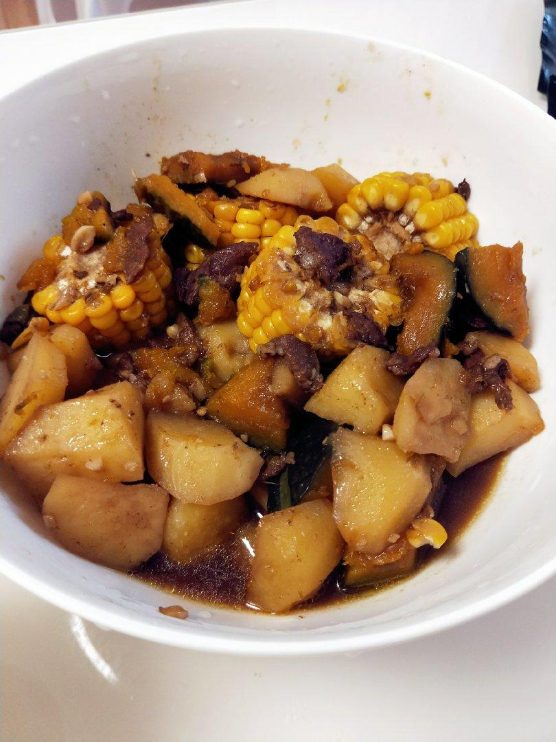 素食之南瓜炖土豆