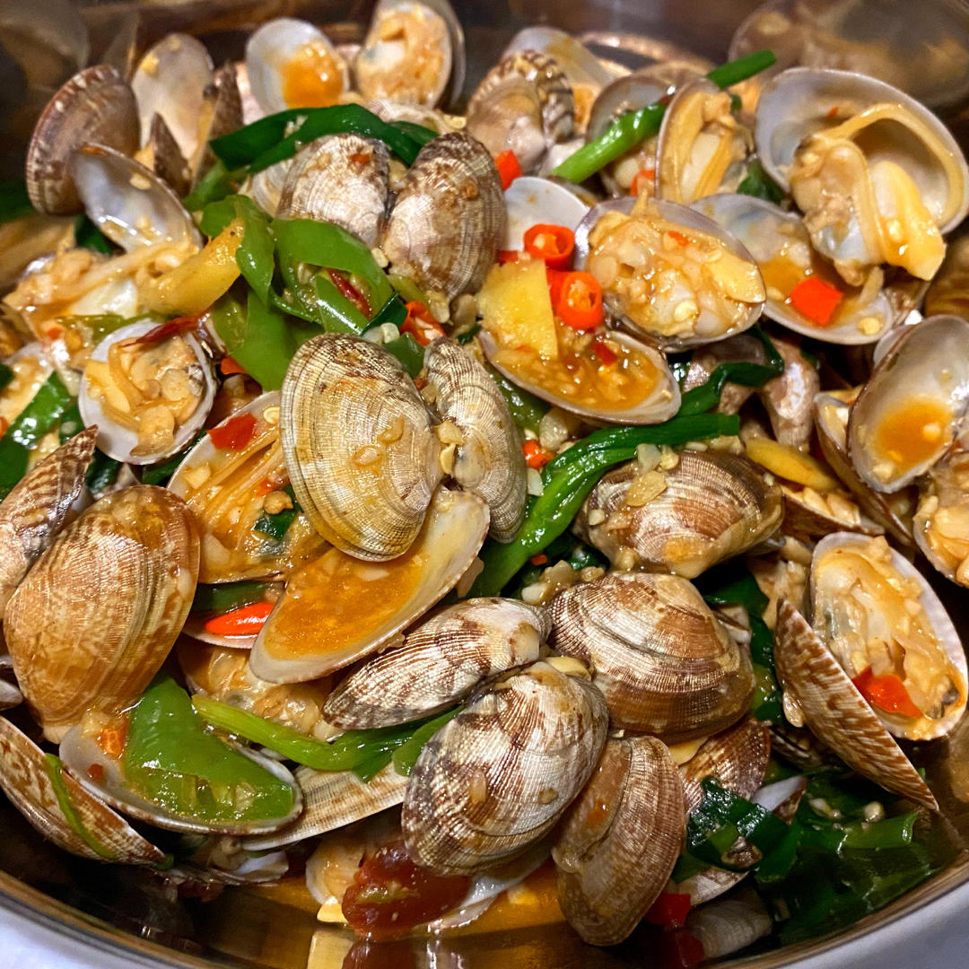 5分钟快手菜❗️秒杀路边摊爆炒花甲～好吃到爆