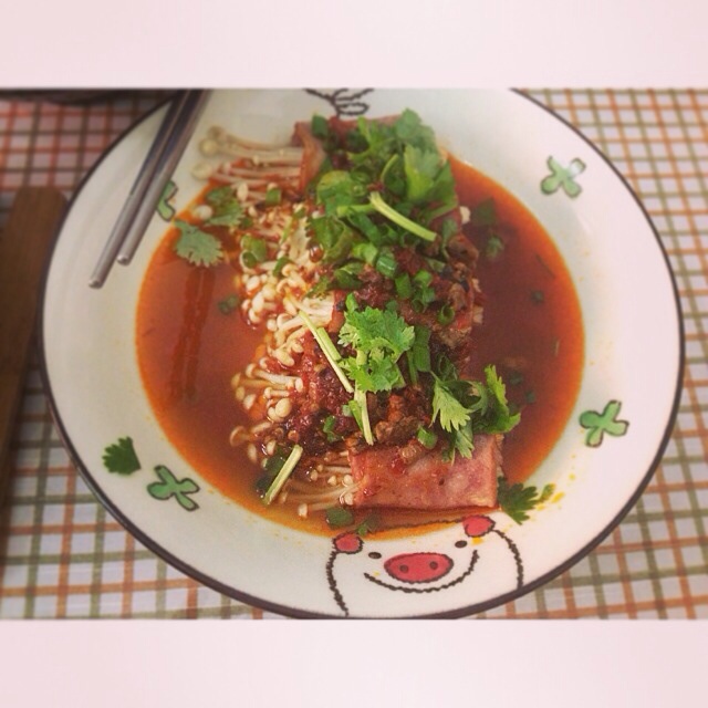 香煎培根金针菇卷