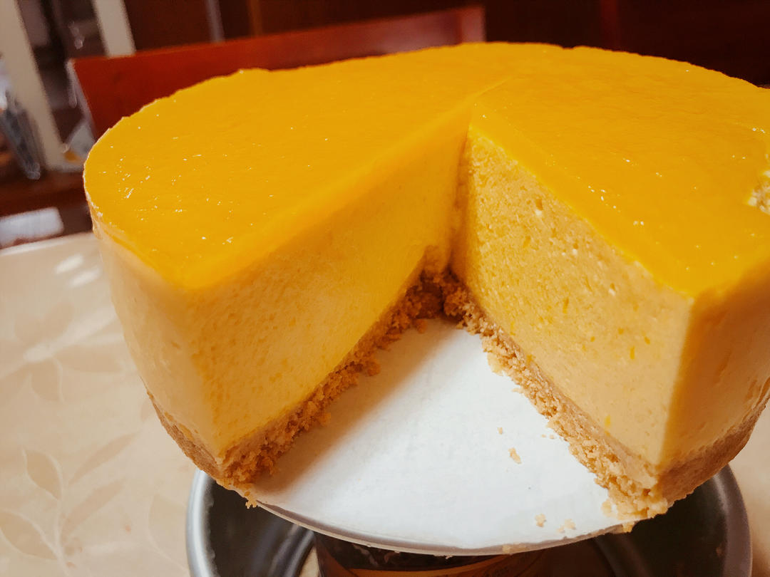 芒果慕斯蛋糕/甜品/镜面果胶（6寸）