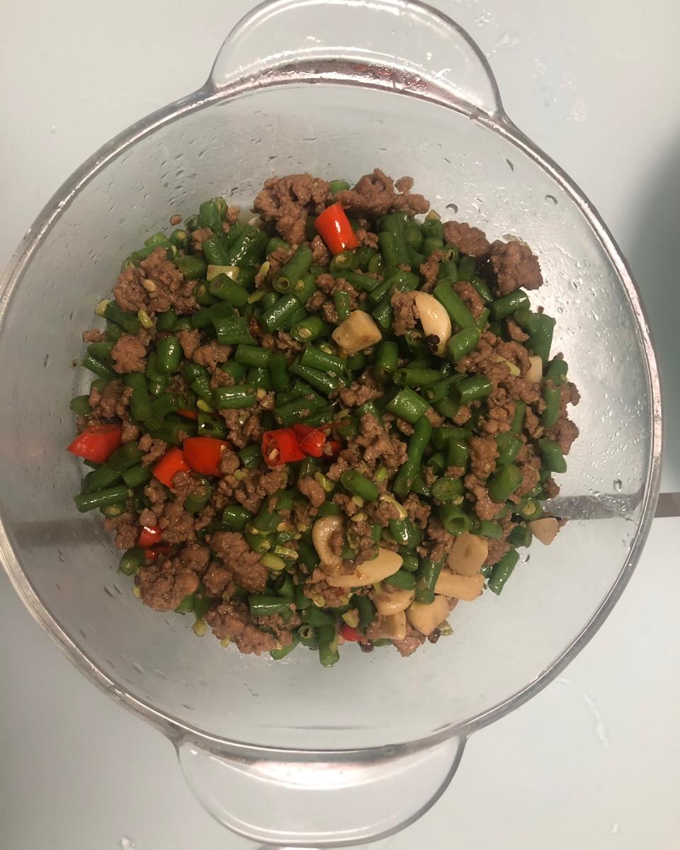 肉沫豆角下饭菜