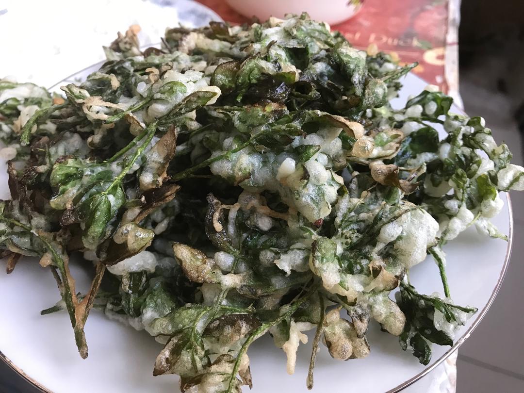 口水哦尼酱做的炸花椒芽