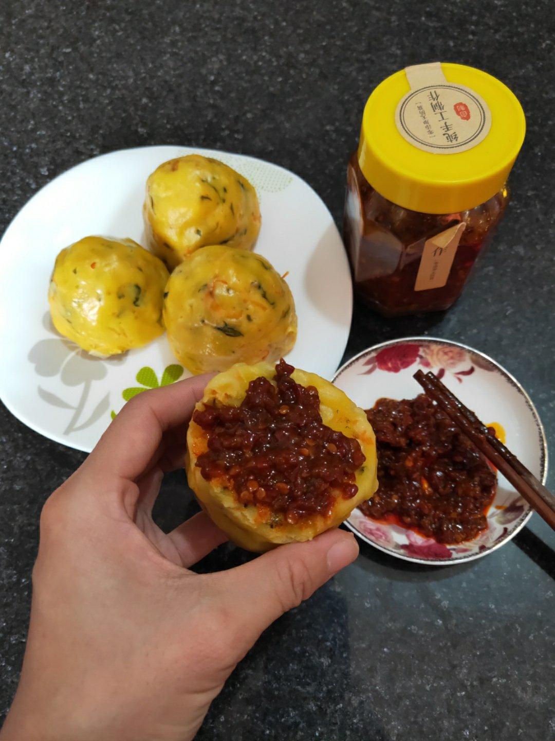 堂妈小厨——玉米菜窝头
