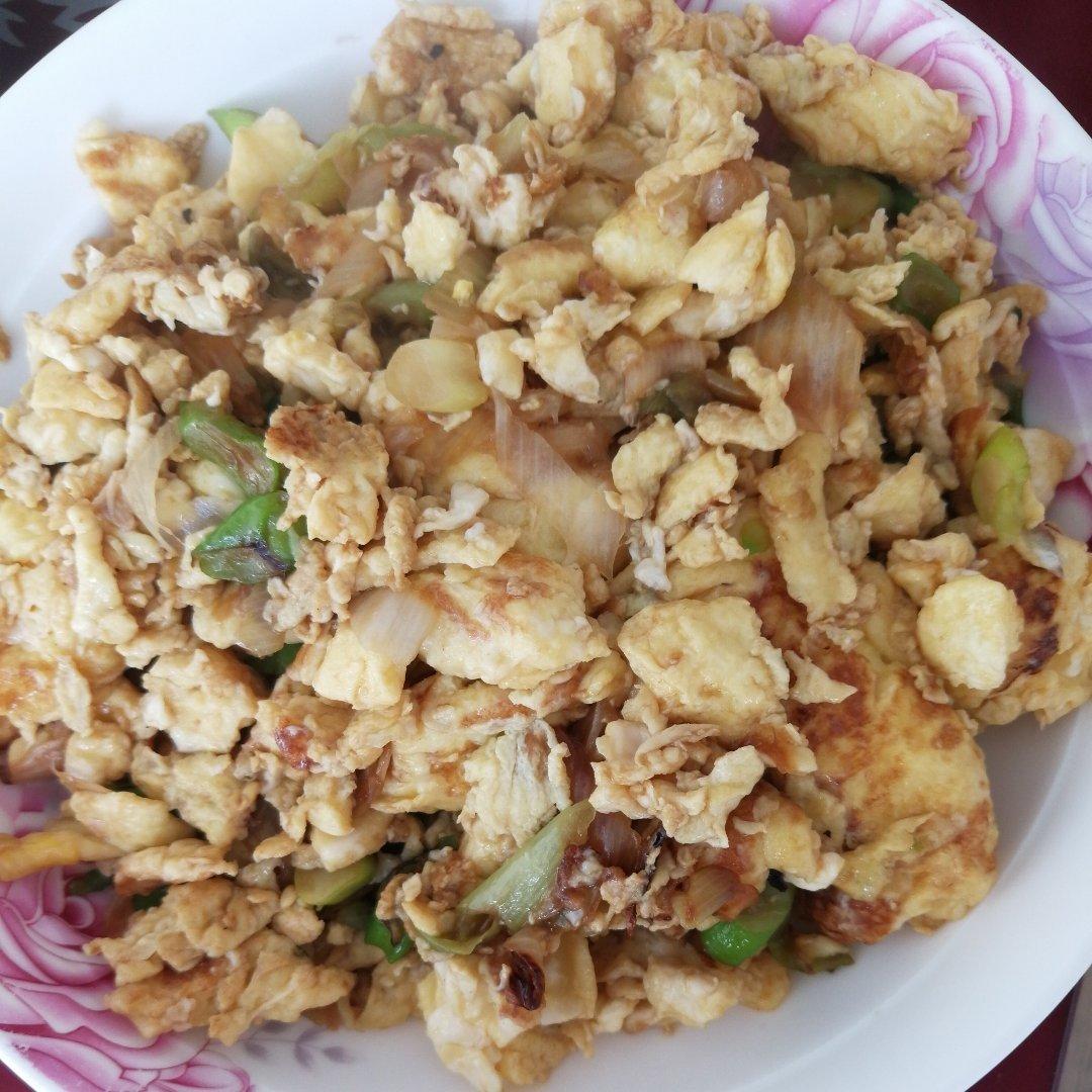 和风味大葱炒鸡蛋—我的轻素食（5）