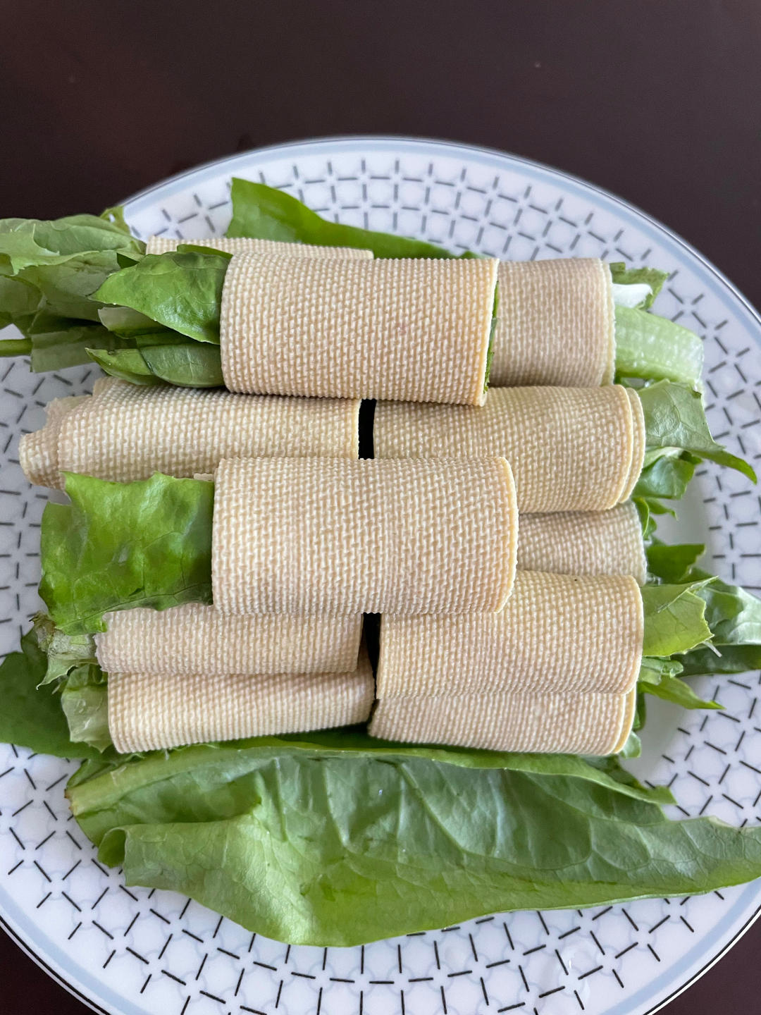 低脂低卡！好吃又刮油～豆皮生菜卷