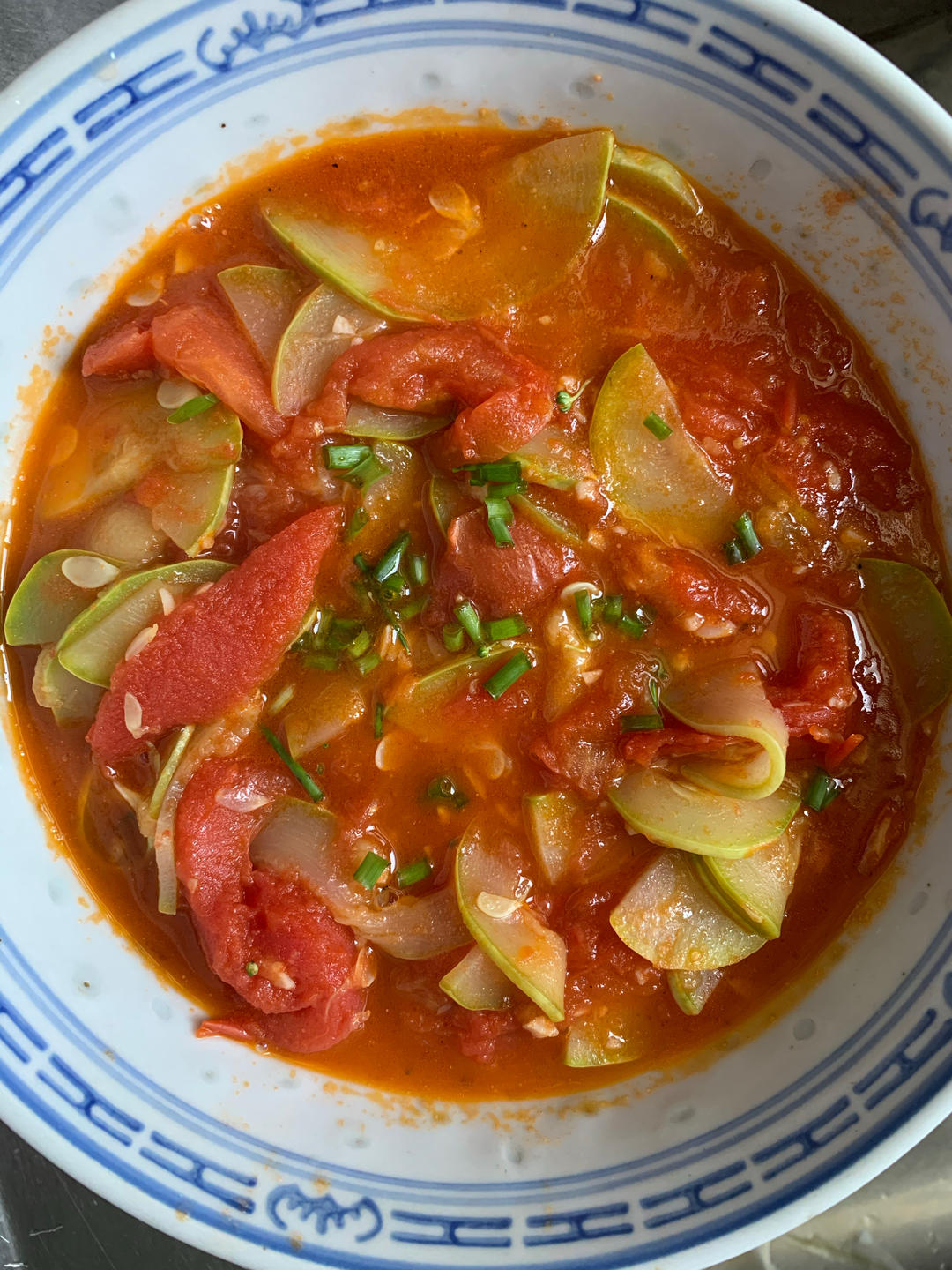 西葫芦炒西红柿