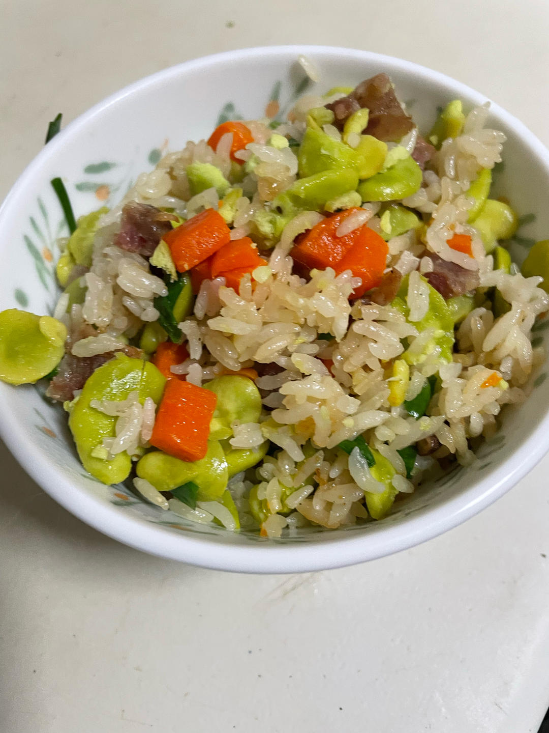 春日美食（春笋蚕豆腊肉焖饭）
