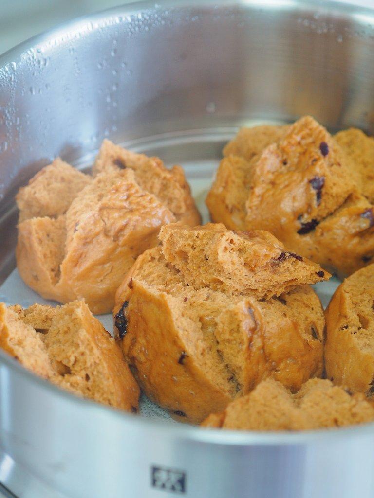 妥妥的红糖开花馒头