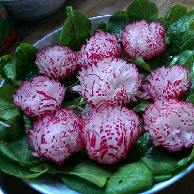 luning295144做的糖醋萝卜花