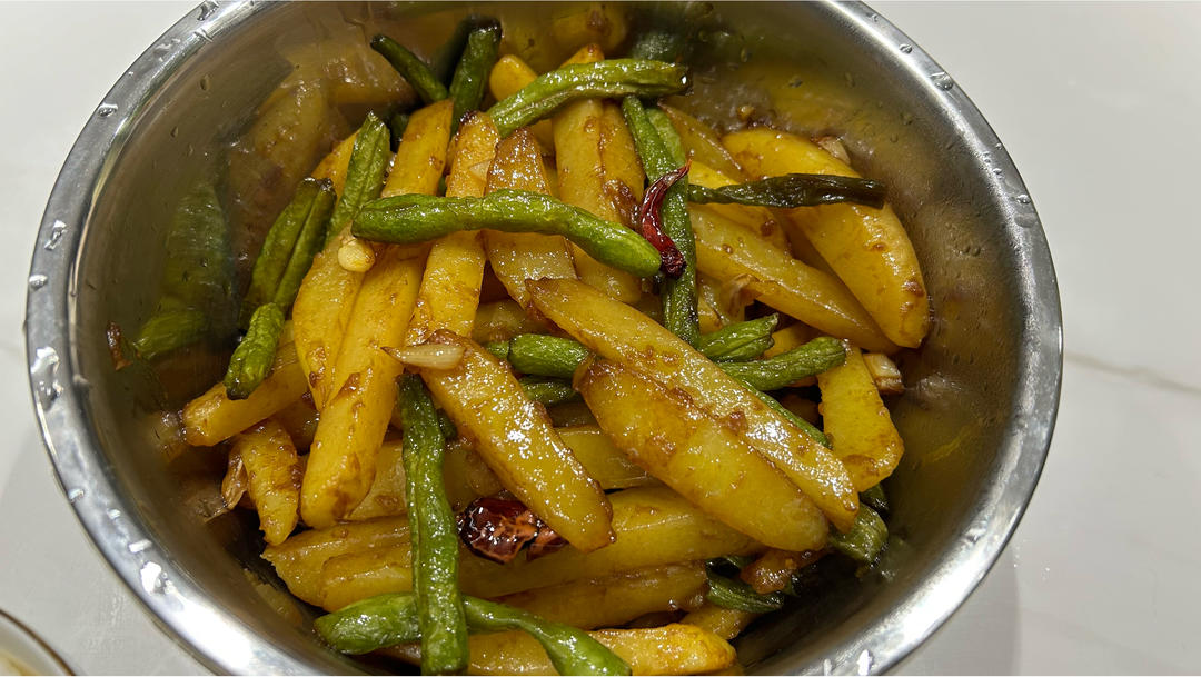 干煸豆角土豆