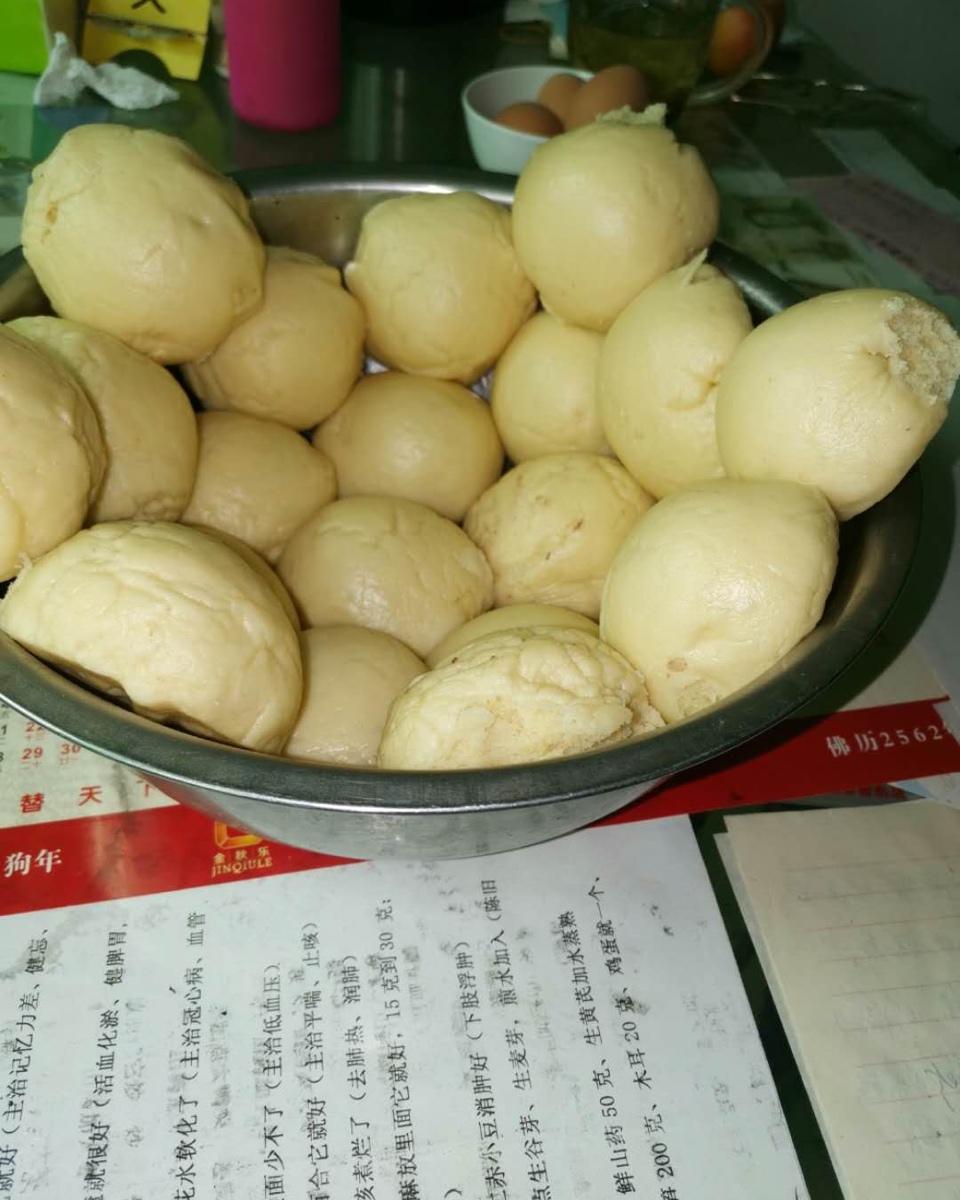 奶香玉米面馒头