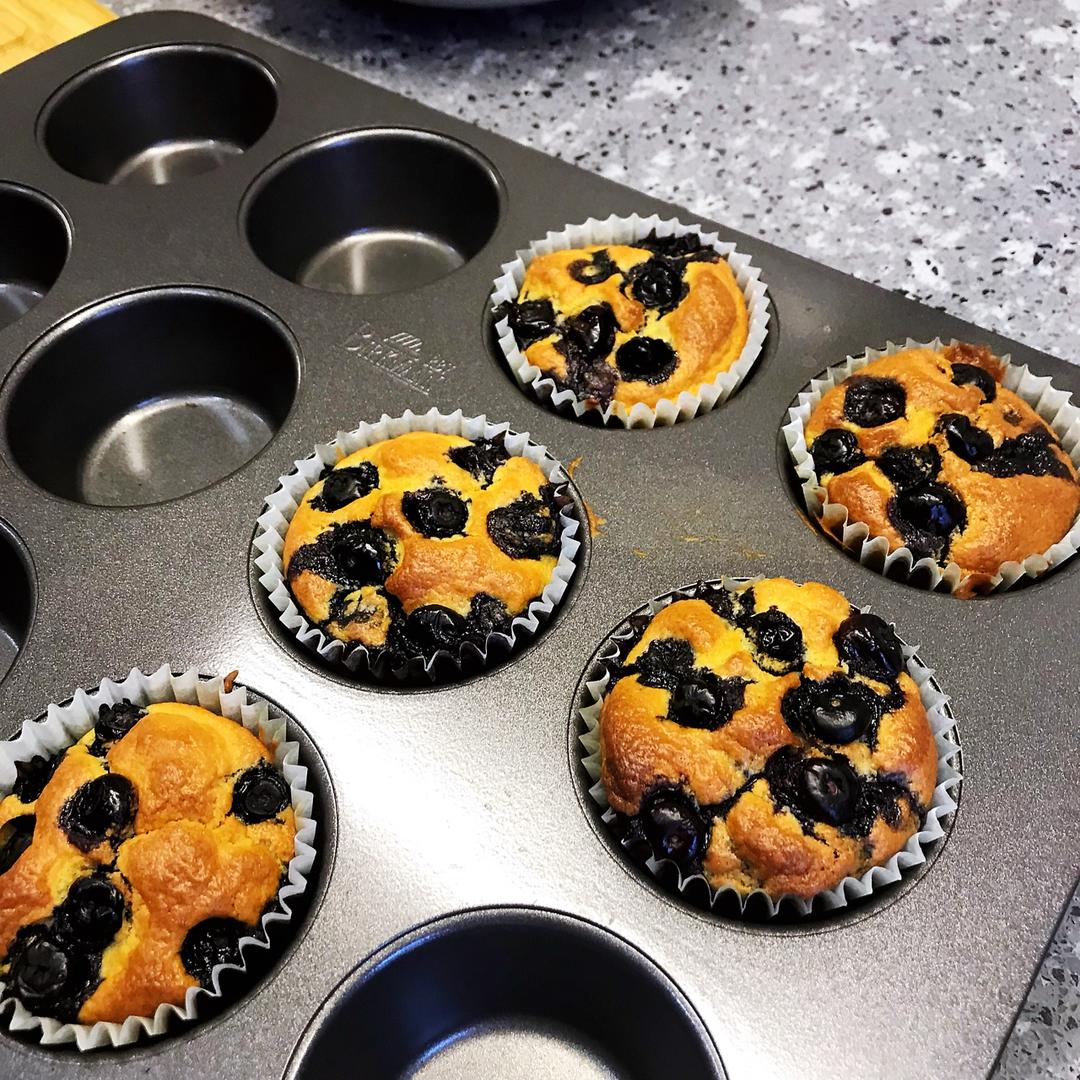 超好吃的蓝莓麦芬
