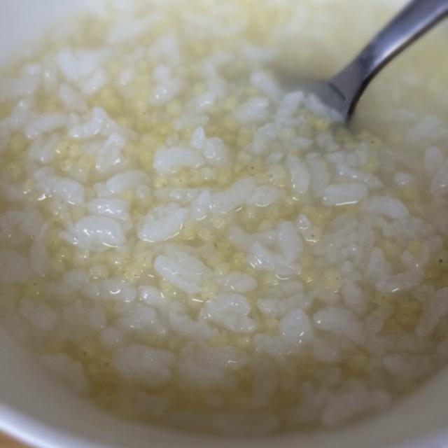大米小米清粥的做法 步骤4