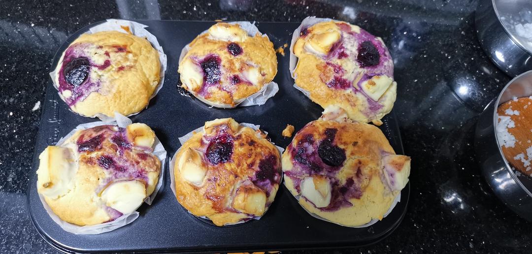 奶油芝士蓝莓马芬