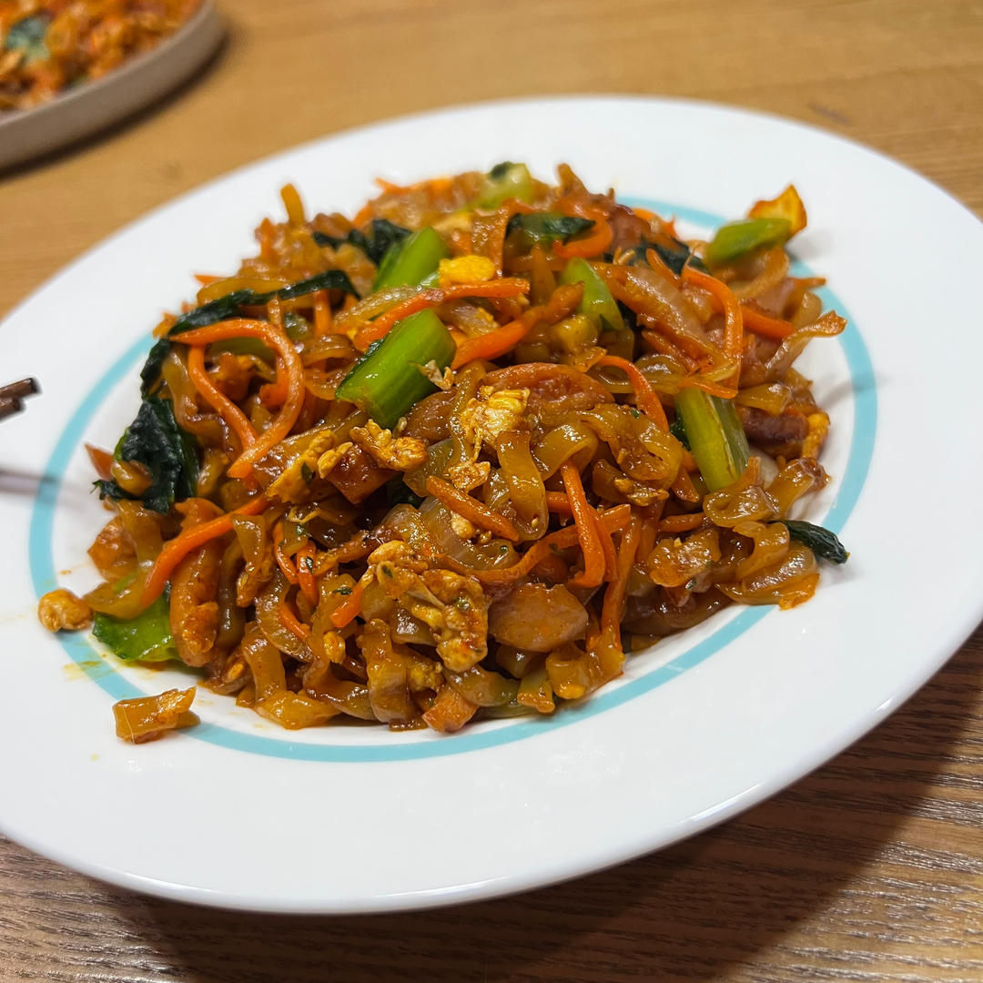 路边摊风味炒方便面