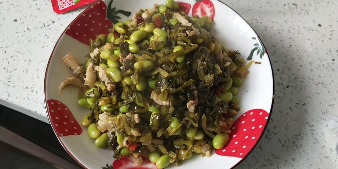 雪菜毛豆炒肉丝