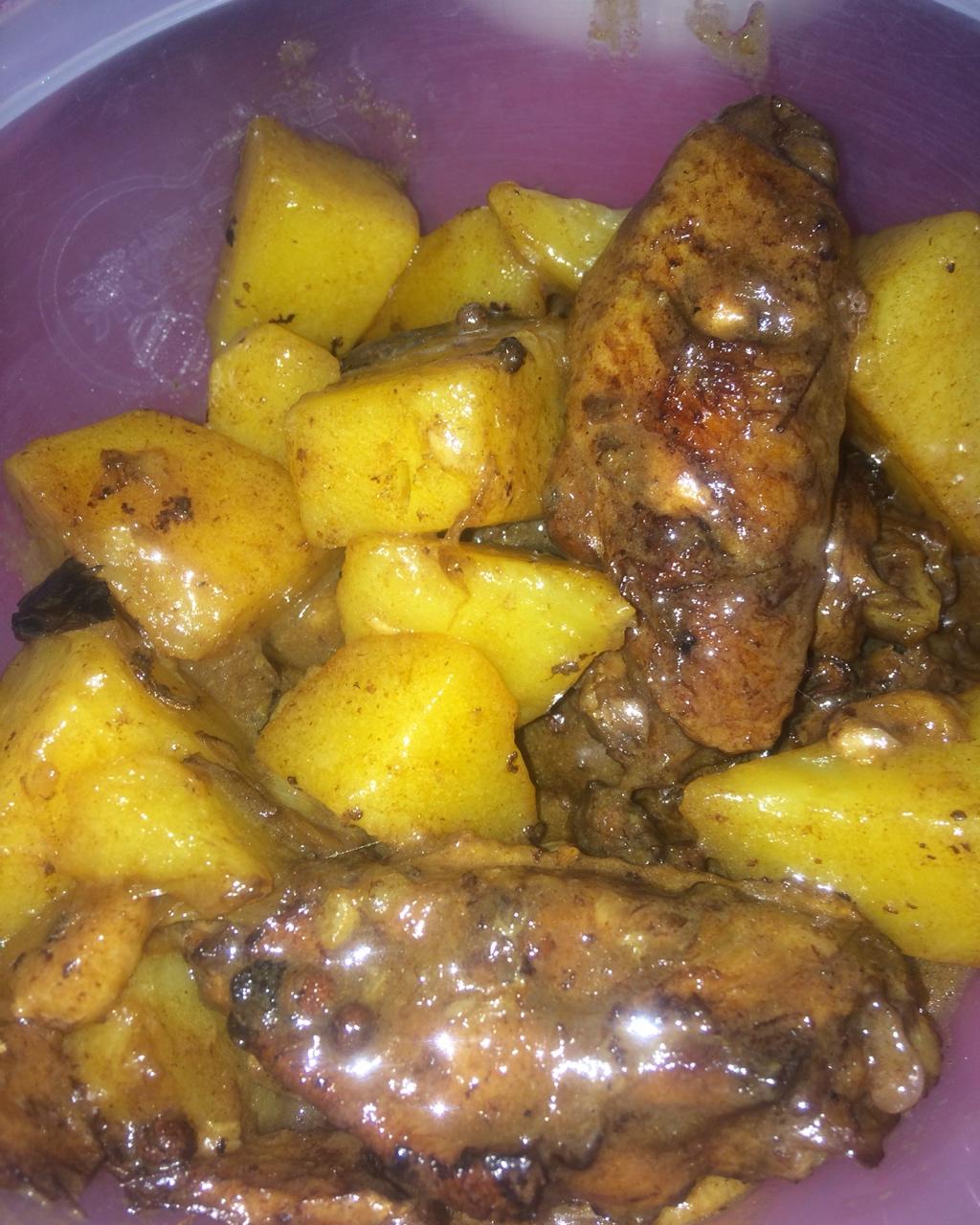 土豆炖鸡翅（快手零失败）