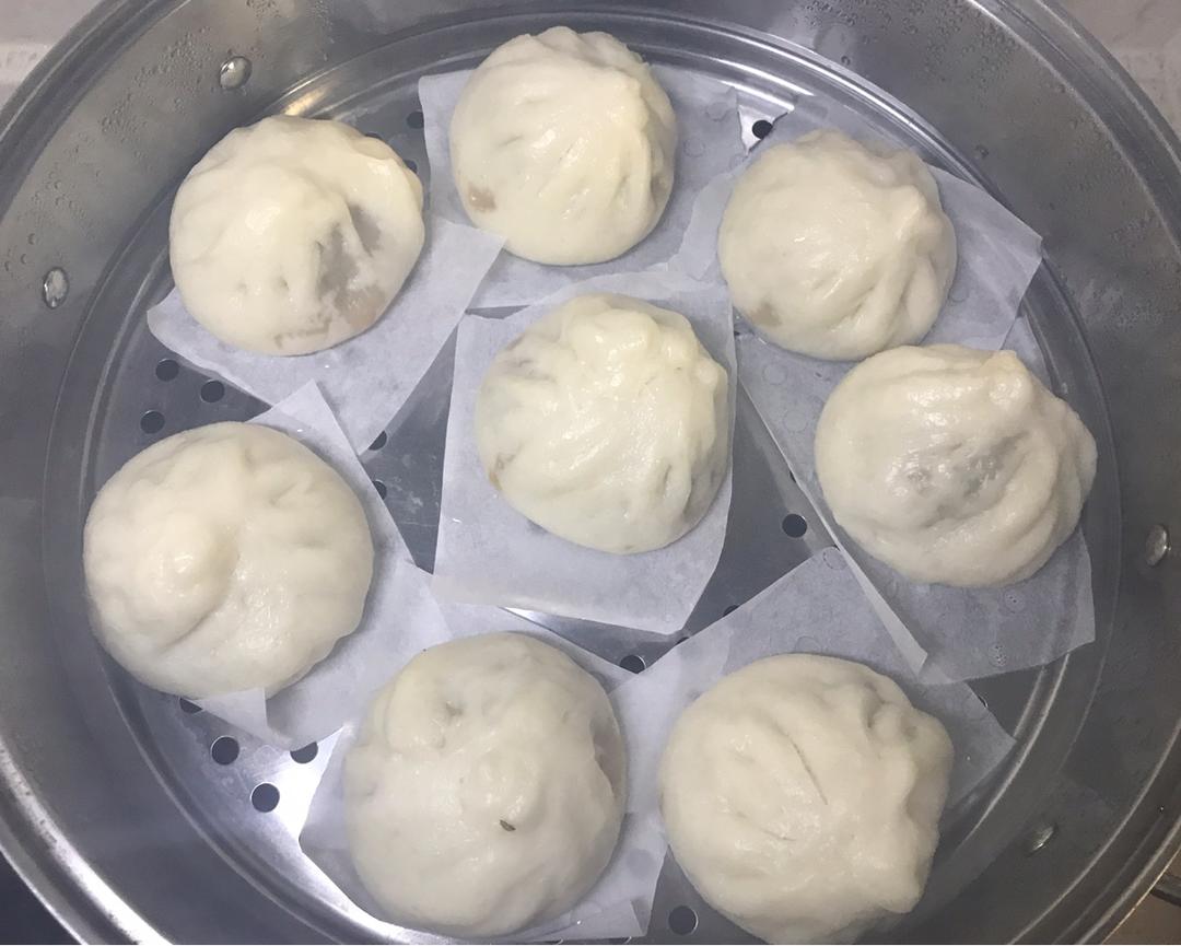 荠菜肉馅包