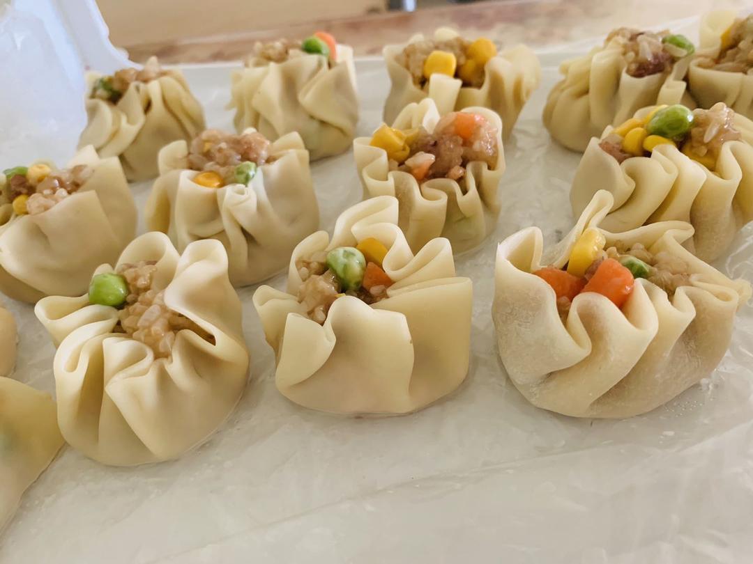 简易糯米烧卖（附烧卖包法）