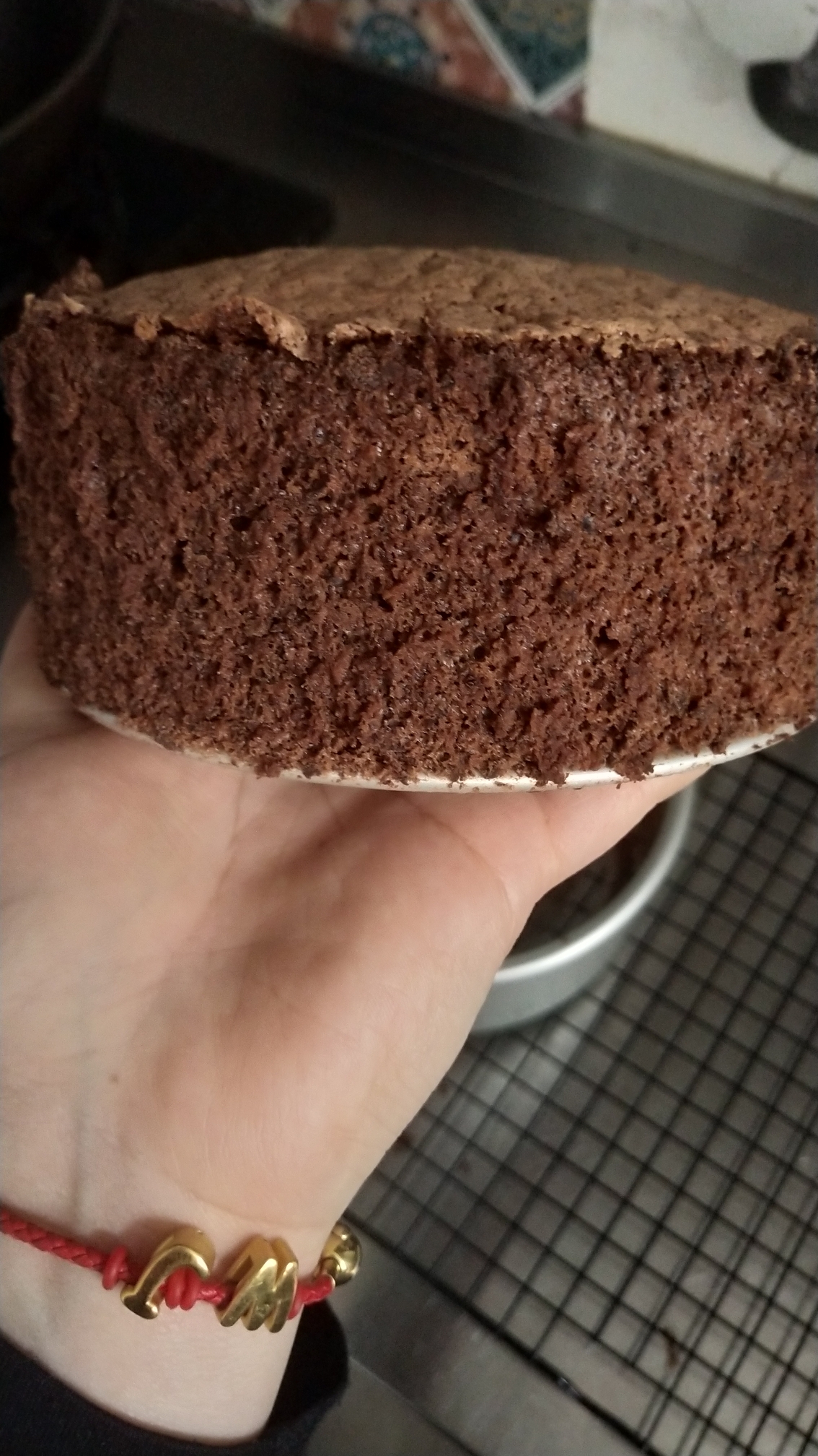 （戚风版）六寸巧克力蛋糕 不太适合新手的做法 步骤25
