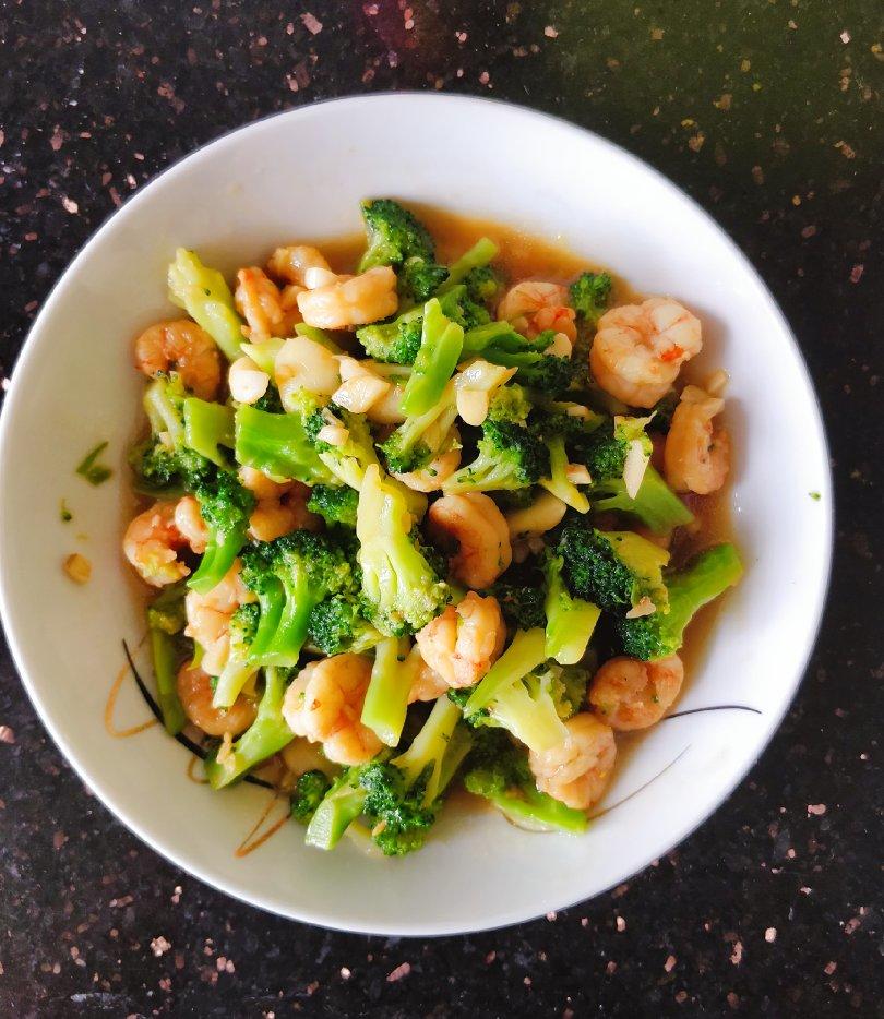 西兰花炒虾仁