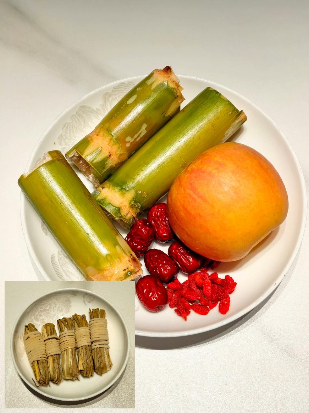 清心火甘蔗苹果水