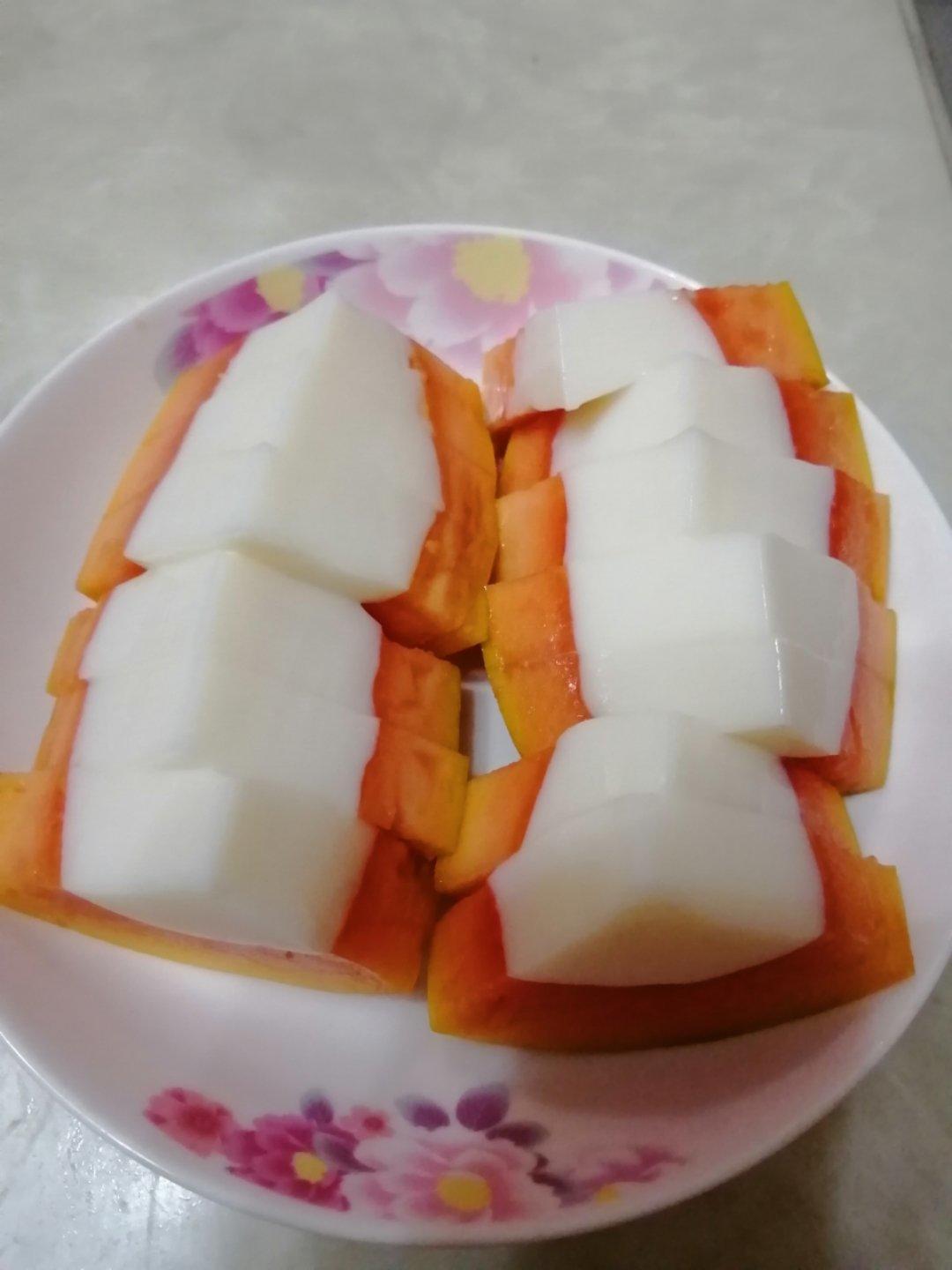 木瓜椰奶冻