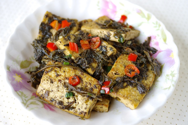 橄榄菜烧豆腐