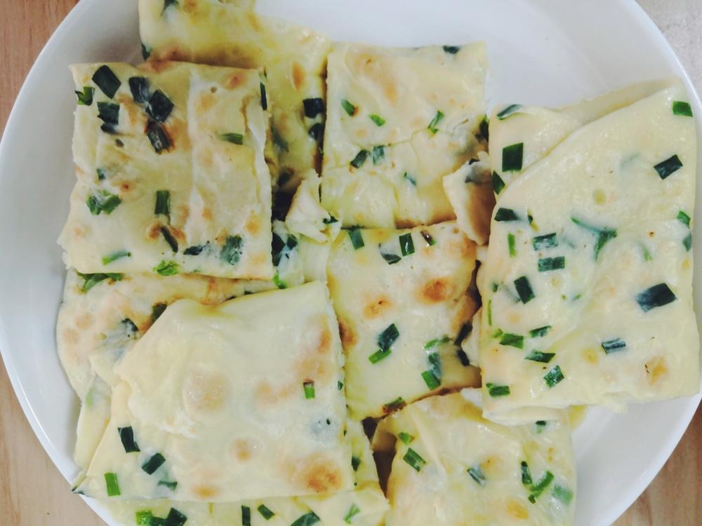 韭菜鸡蛋摊饼