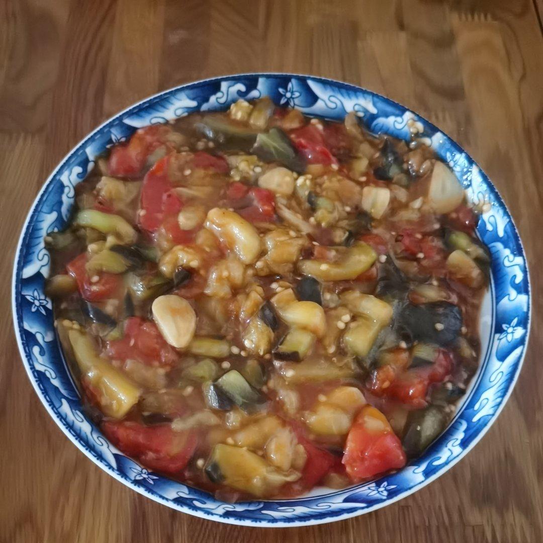茄子炒西红柿