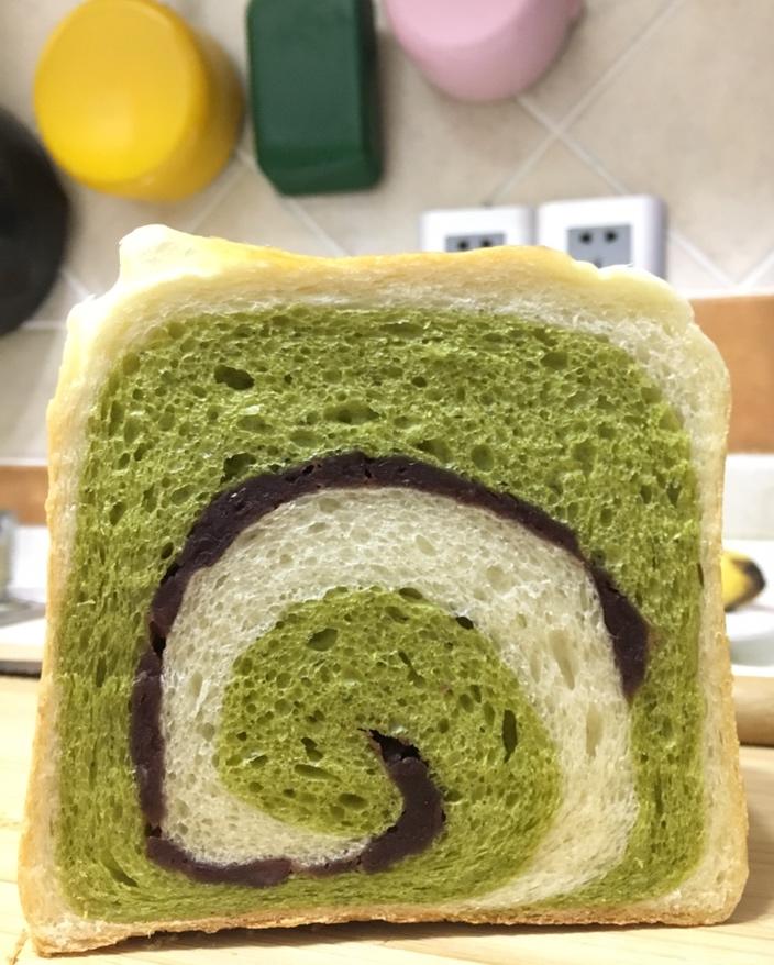 抹茶🍵蜜豆吐司