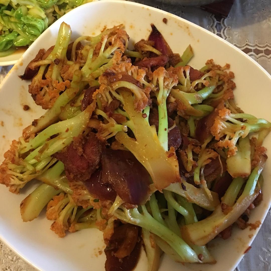 干锅花菜【曼达小馆】2017年夜饭