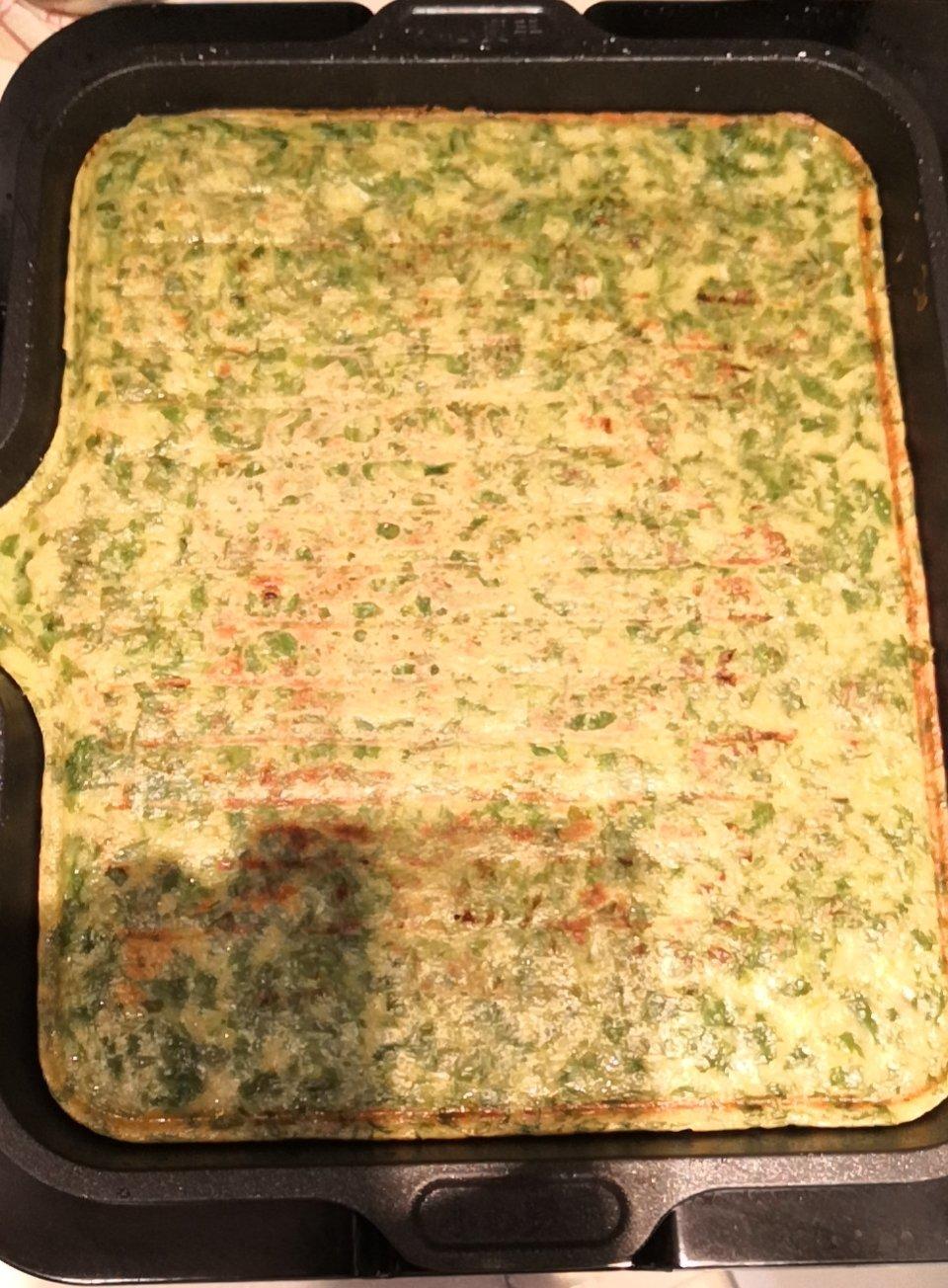 芹菜叶鸡蛋饼