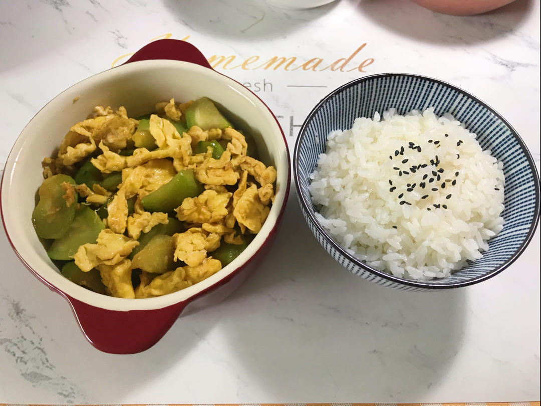 丝瓜炒蛋