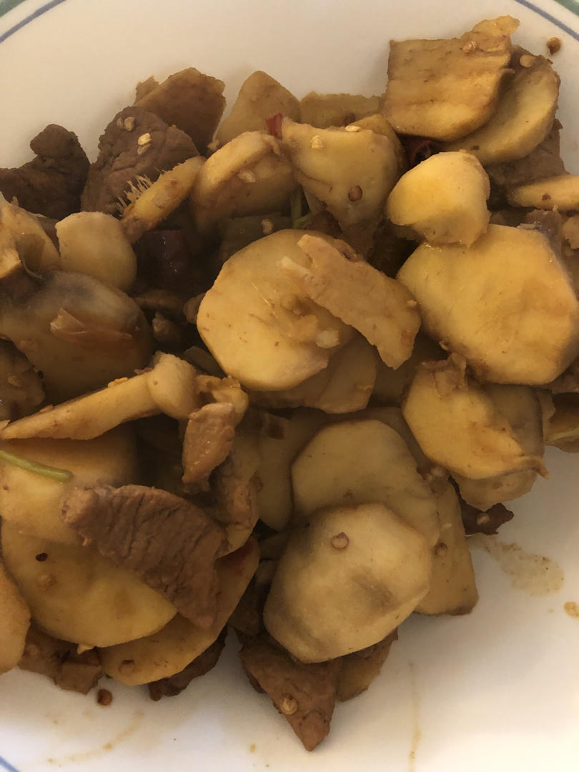水乡小菜—茨菇炒肉片