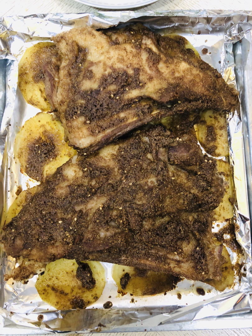 地道蒙餐：烤羊排(家用烤箱版)