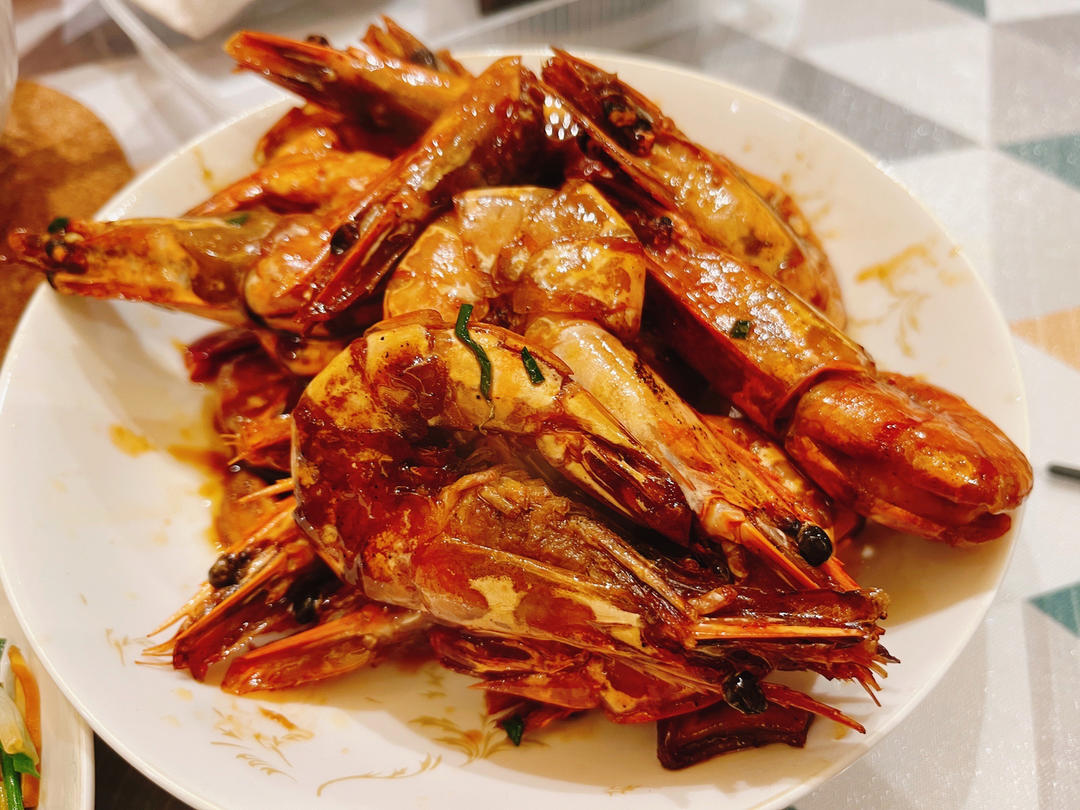干烧大虾（黑虎虾）
