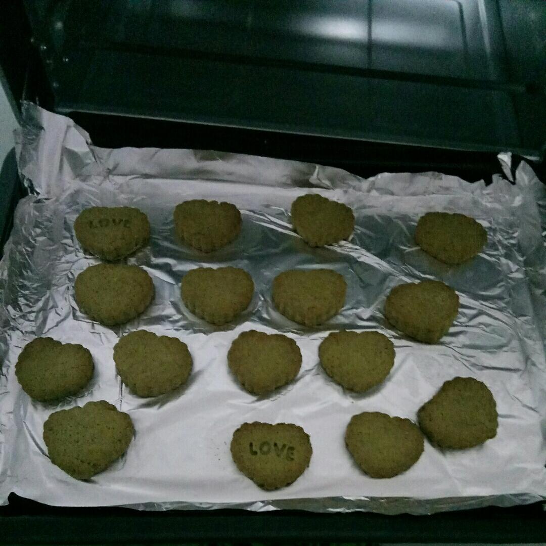 心形抹茶饼干