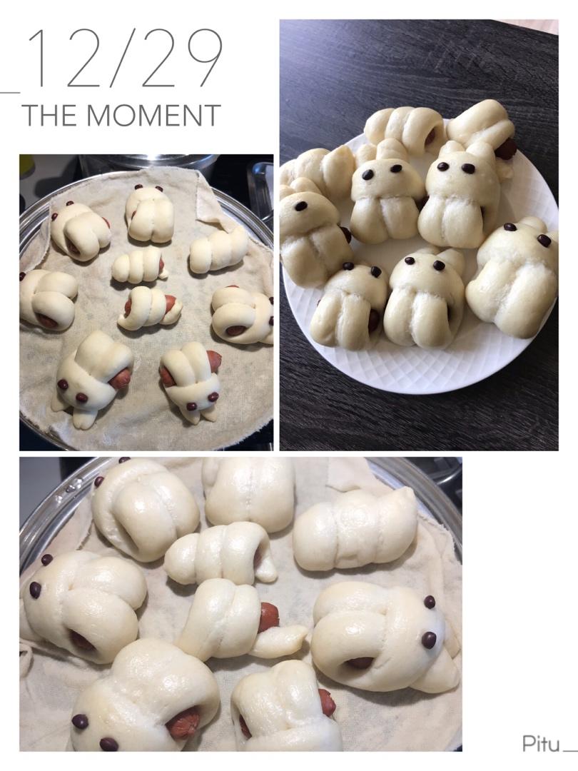 火腿肠兔子馒头卷