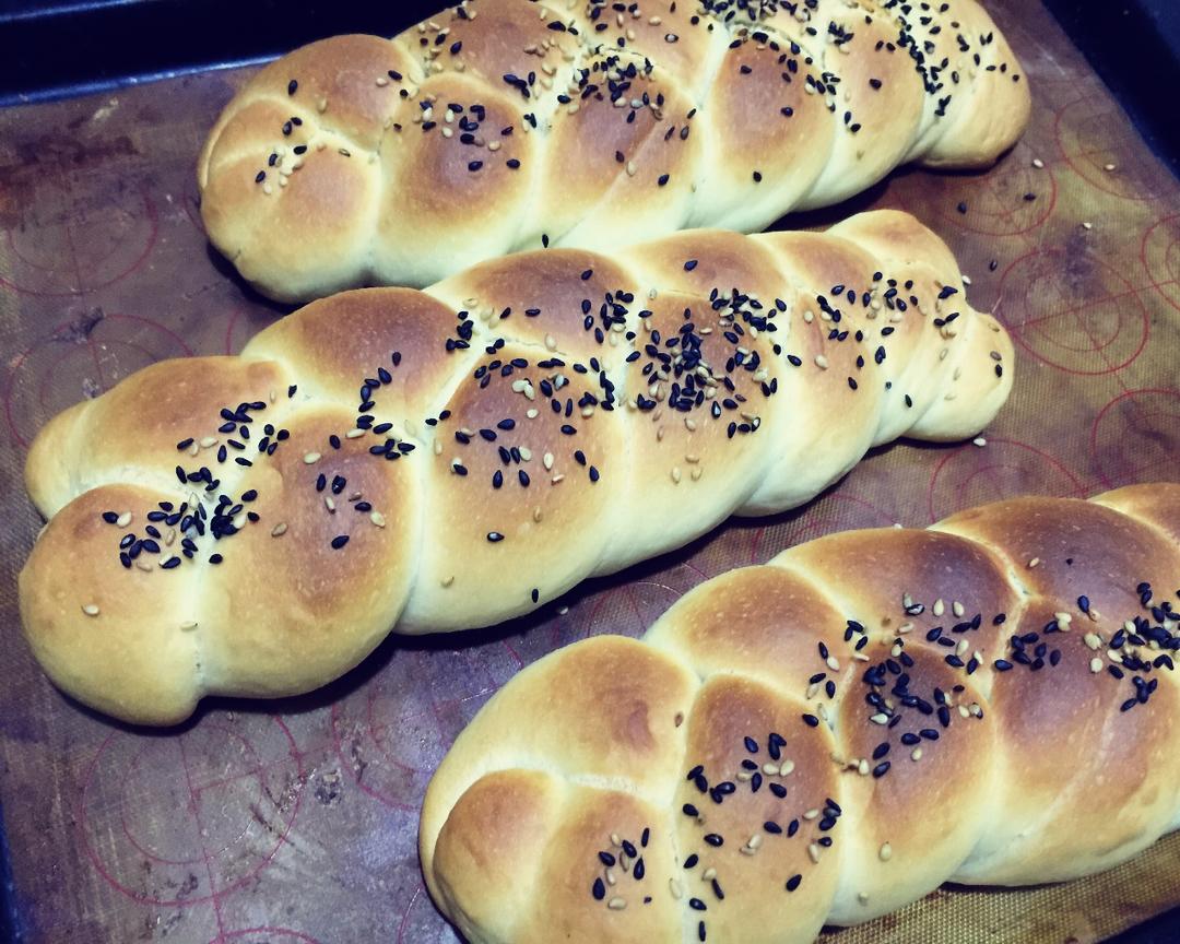 酸奶辫子面包（一次发酵）