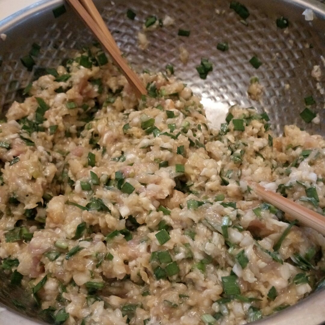 白菜肉韭菜饺子