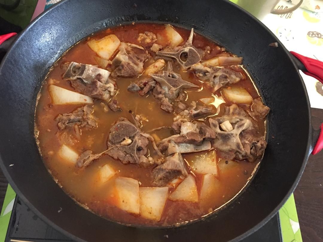 羊蝎子萝卜锅【食材包操作说明】