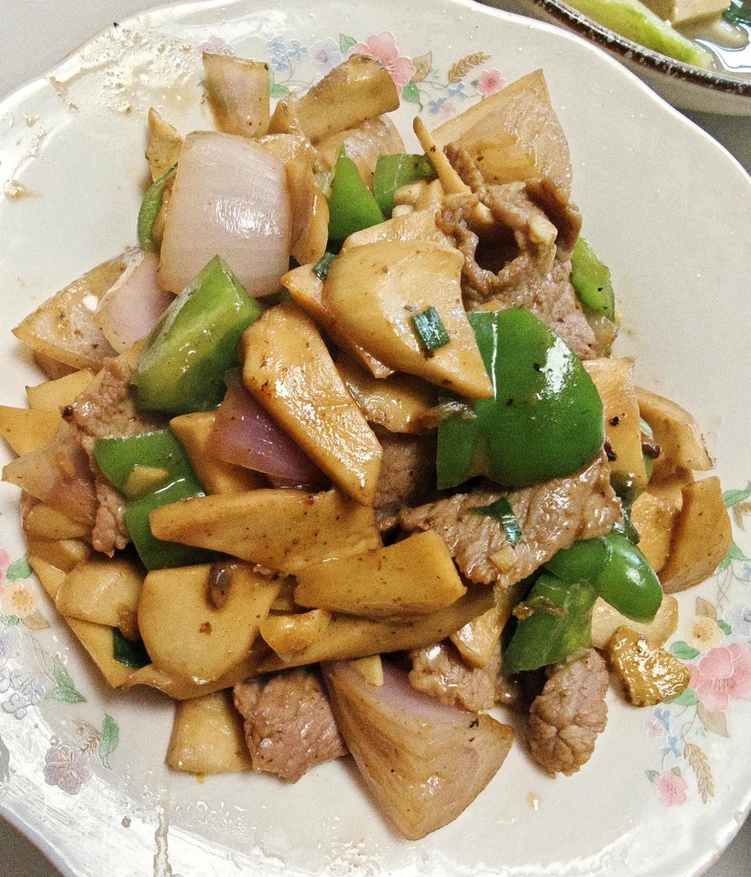 杏鲍菇牛肉粒