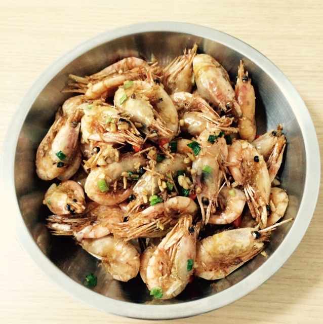 棉花糖-198做的蒜香椒盐北极虾
