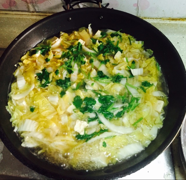 白菜炖冻豆腐